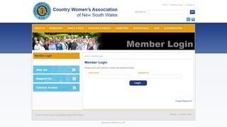 
                            6. Member Login - CWA of NSW