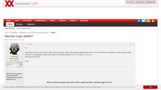 
                            1. Member Login defekt? - Forum de Luxx