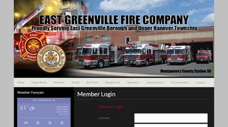 
                            13. Member Login - East Greenville Fire Company