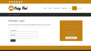
                            3. Member Login - Easy Taxi