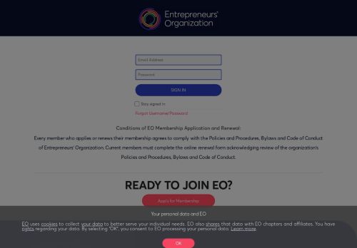 
                            9. Member Login - Entrepreneurs' Organization