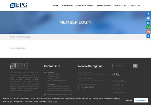 
                            10. Member Login | EPG - Economic Policy Group