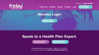 
                            9. Member Login - Friday Health Plans