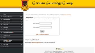 
                            10. Member Login - German Genealogy Group (GGG)