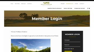
                            9. Member Login | Hyatt Wolfdancer Golf Club - Lost Pines, TX