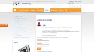 
                            6. Member Login - ICF Luxembourg