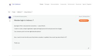 
                            7. member login in umbraco 7 - Using Umbraco 7 - our.umbraco.com