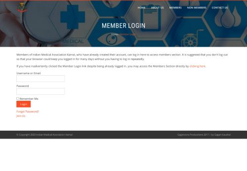 
                            13. Member Login – Indian Medical Association Karnal