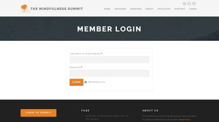 
                            4. Member login - Learn Mindfulness & Meditation from 31 World Class ...