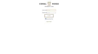 
                            8. Member Login - Login - Coral Ridge Country Club - PRIVATE Country ...