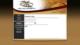 
                            10. Member Login - Marc O Polo Enterprises