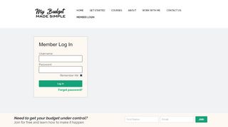 
                            4. Member Login | My Budget Made Simple