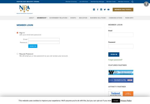 
                            13. Member Login – National Pawnbrokers Association