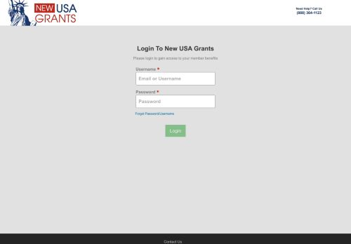 
                            3. Member Login - New USA Grants