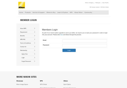 
                            7. Member Login - NPS Malaysia - Nikon (Malaysia)