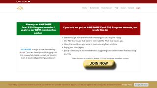 
                            12. Member Login Page - FearLESS Riding Success
