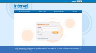 
                            9. Member Login Page - Interval International