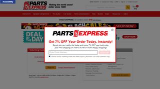 
                            9. Member Login - Parts Express