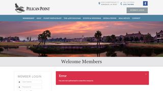 
                            5. Member Login - Pelican Point Golf & Country Club