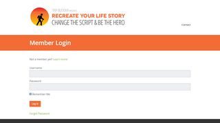 
                            8. Member Login – Recreate Your Life Story