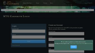 
                            1. Member Login & Registration | MTG Cardsmith