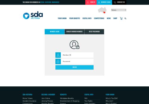 
                            8. Member Login | SDA Victoria - Union for Workers in Retail, Fast Food ...
