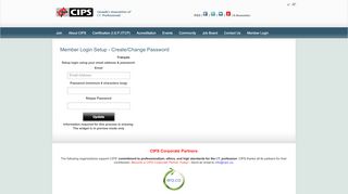 
                            5. Member Login Setup - Create/Change Password | Canada's ... - CIPS.ca