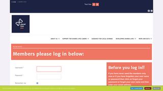 
                            13. Member Login - Shared Lives Plus