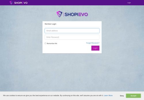 
                            1. Member Login | SHOPIEVO - Kyvio