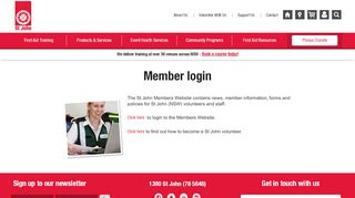 
                            12. Member login | St John NSW