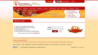 
                            1. Member Login - Swarnkar Rishtey - No. 1 Site For Swarnkar Shadi ...