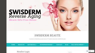 
                            3. Member Login – SWISDERM BEAUTE