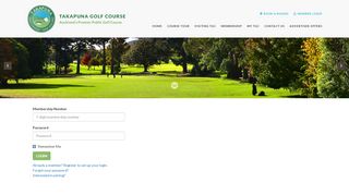 
                            12. Member login - Takapuna Golf Club