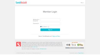 
                            10. Member Login - Tamil Shaadi