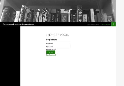 
                            9. Member Login | The Nudge and newbooks Reviewer Centre