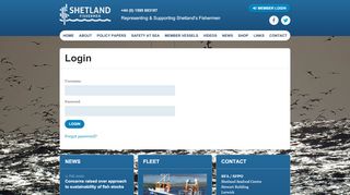 
                            8. Member Login - The Shetland Fishermen