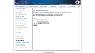 
                            2. Member Login - The Wireless Institute of Australia