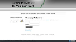 
                            3. Member Login | Trading the Markets for Maximum Profit