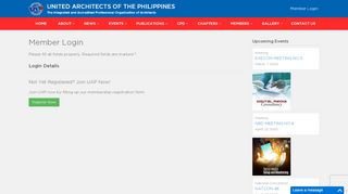 
                            9. Member Login - United Architects of the Philippines