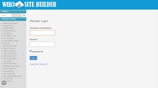 
                            9. Member Login | WEB 3.0 Site Builder Members Area