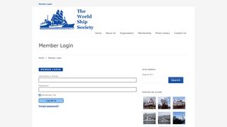 
                            10. Member Login - World Ship Society