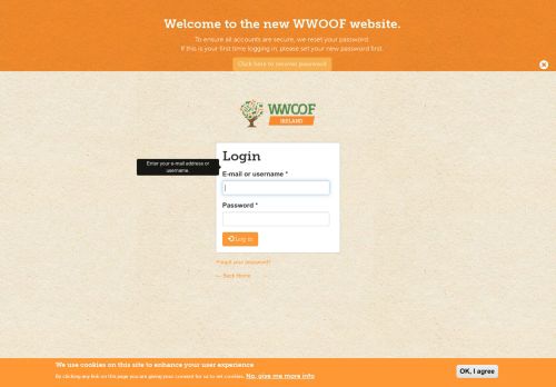 
                            1. Member login | WWOOF Ireland