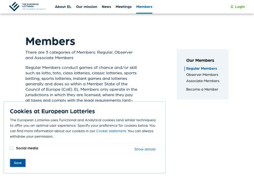 
                            13. Member Lotteries - European Lotteries