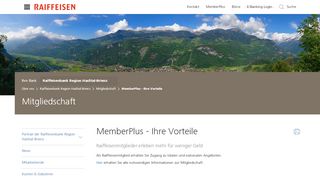 
                            2. Member-Plus - Ihre Vorteile als Mitglied - Raiffeisen Schweiz