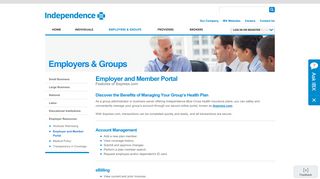 
                            3. Member Portal | Employers & Groups | Independence Blue Cross