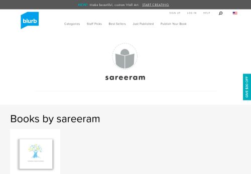 
                            8. Member Profile: sareeram | Blurb Books