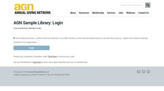 
                            12. Member Resource Center Login | Annual Giving Network