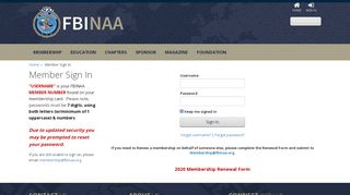 
                            8. MEMBER SIGN IN Get access to exclusive content - FBI National ...