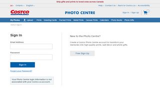 
                            13. Member Sign In, My Account | Costco Photo Centre