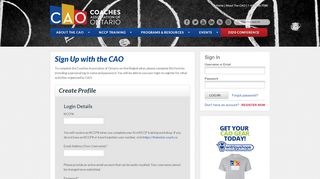 
                            12. Member Sign Up - Coaches Association of OntarioCoaches ...